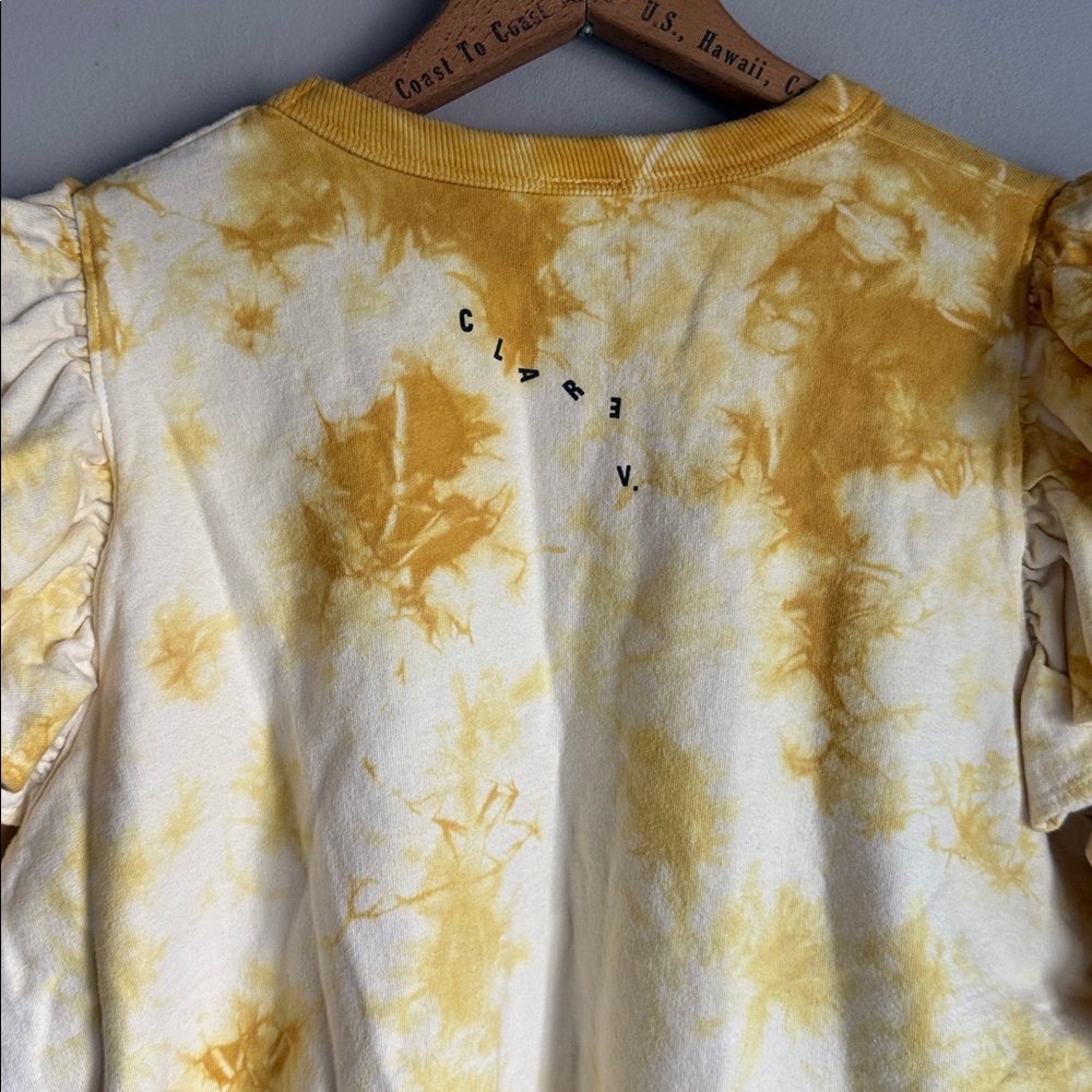 Clare V Sunburst Tie-Dye Ruffle Sweatshirt - Picture 11 of 11